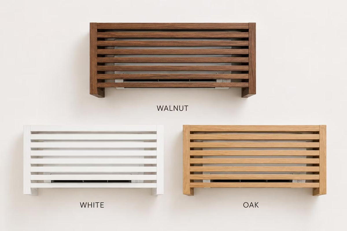 Handmade Wooden Air Conditioner Cover – Extended Side Panels